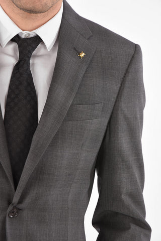 CC COLLECTION abito 2 bottoni RIGHT district check due spacchi revers classico