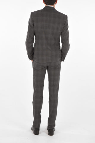 CC COLLECTION abito 2 bottoni RIGHT district check due spacchi revers classico