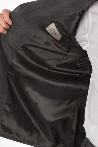 CC COLLECTION abito 2 bottoni RIGHT district check due spacchi revers classico