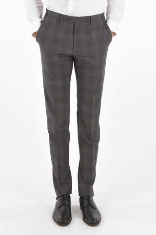 CC COLLECTION abito 2 bottoni RIGHT district check due spacchi revers classico
