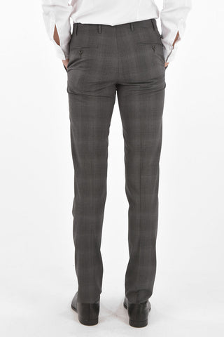 CC COLLECTION abito 2 bottoni RIGHT district check due spacchi revers classico