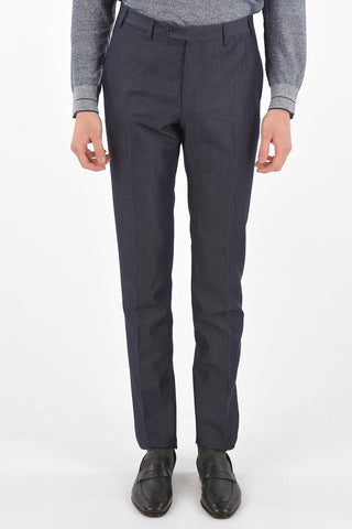 CC COLLECTION virgin wool and flax side vents notch lapel 2-button RIGHT suit
