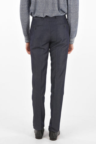 CC COLLECTION virgin wool and flax side vents notch lapel 2-button RIGHT suit