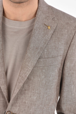 CC COLLECTION flax side vents notch lapel RIGHT 2-button suit