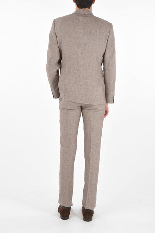 CC COLLECTION flax side vents notch lapel RIGHT 2-button suit