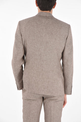 CC COLLECTION flax side vents notch lapel RIGHT 2-button suit
