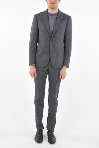 CC COLLECTION district check side vents 2-button RIGHT suit