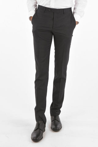 CC COLLECTION virgin wool RIGHT notch lapel 2-button suit with Scalloped Hem