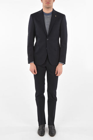 CC COLLECTION cotton stretch RIGHT side vents 2-button suit