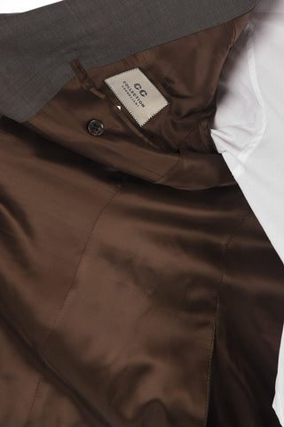 CC COLLECTION virgin wool RIGHT side vents 2-button suit