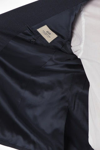 CC COLLECTION mini check virgin wool side vents 2-button RIGHT suit