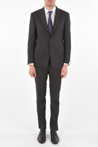 pinstriped virgin wool MANTUA 2-button suit