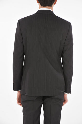 pinstriped virgin wool MANTUA 2-button suit