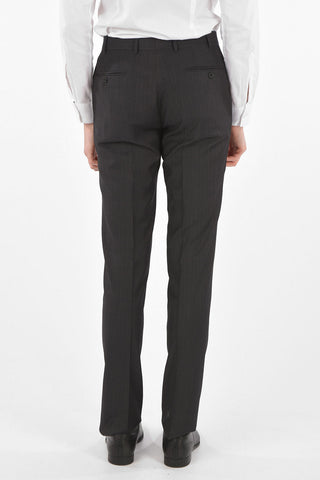 pinstriped virgin wool MANTUA 2-button suit