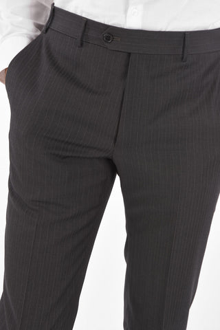 pinstriped virgin wool MANTUA 2-button suit