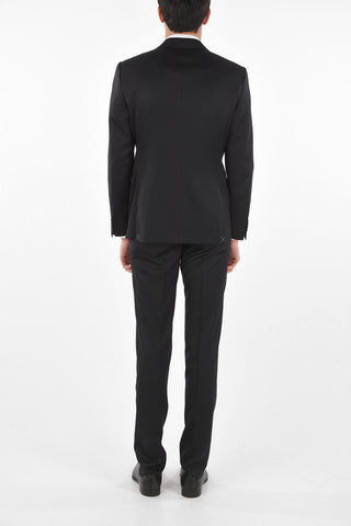 CC COLLECTION virgin wool RIGHT notch lapel suit with Scalloped Hem