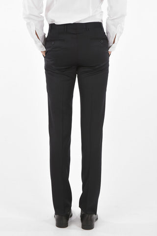CC COLLECTION virgin wool RIGHT notch lapel suit with Scalloped Hem