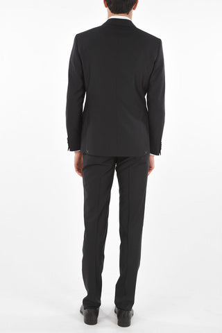 CC COLLECTION virgin wool RIGHT notch lapel suit with Scalloped Hem