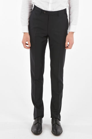 CC COLLECTION virgin wool RIGHT notch lapel suit with Scalloped Hem