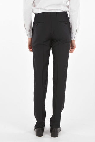 CC COLLECTION virgin wool RIGHT notch lapel suit with Scalloped Hem