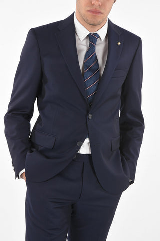 CC COLLECTION solid color virgin wool notch lapel 2-button RIGHT suit