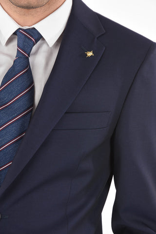 CC COLLECTION solid color virgin wool notch lapel 2-button RIGHT suit