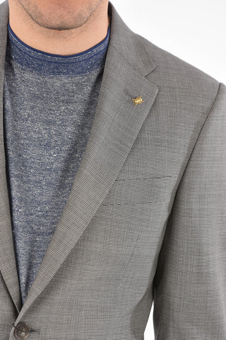 CC COLLECTION virgin wool side vents 2-button RIGHT suit with Scalloped Hem