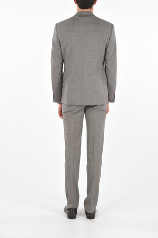 CC COLLECTION virgin wool side vents 2-button RIGHT suit with Scalloped Hem