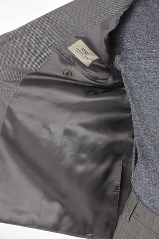 CC COLLECTION virgin wool side vents 2-button RIGHT suit with Scalloped Hem