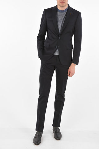 CC COLLECTION cotton stretch side vents 2-button RIGHT suit