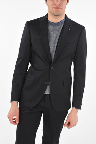 CC COLLECTION cotton stretch side vents 2-button RIGHT suit