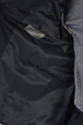 stretch cotton MANTUA side vents notch lapel 2-button suit