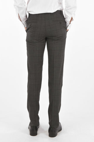 CC COLLECTION district check virgin wool side vents 2-button RIGHT suit