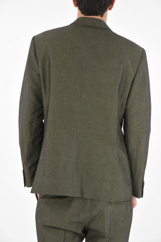 abito 2 bottoni MANTUA in cotone lino