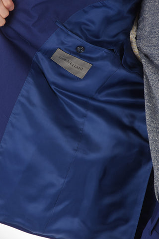 stretch cotton MANTUA side vents notch lapel 2-button suit