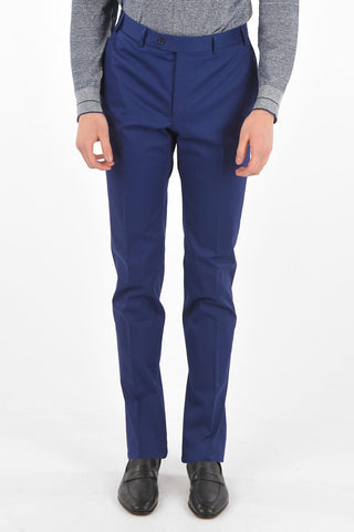 stretch cotton MANTUA side vents notch lapel 2-button suit