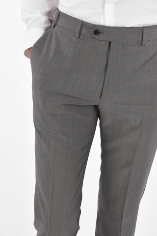 mohair and virgin wool side vents MANTUA 2-button suit