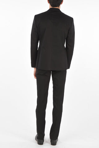 CC COLLECTION Cotton-twill RIGHT Suit with Notched Lapel