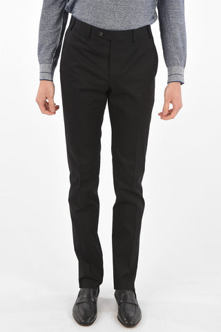 CC COLLECTION Cotton-twill RIGHT Suit with Notched Lapel