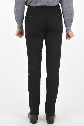 CC COLLECTION Cotton-twill RIGHT Suit with Notched Lapel