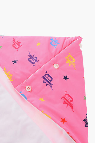 all over printed logo baby sleeping bag