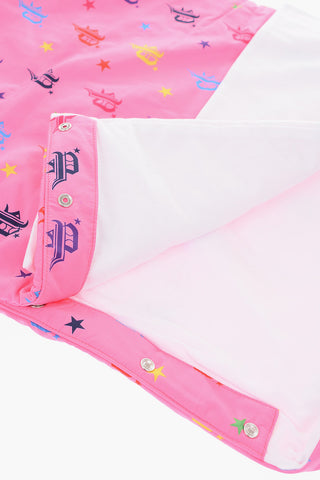 all over printed logo baby sleeping bag