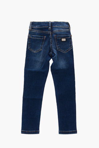 EST.1978 Jeggings a vita alta con strass