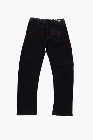 EST.1978 stretch denim MILANO CUT GOTHIC PLEIN jeans with embroideries