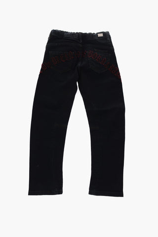 EST.1978 stretch denim MILANO CUT GOTHIC PLEIN jeans with embroideries