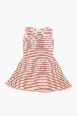 EST.1978 all over jewels lurex sleveless mini dress