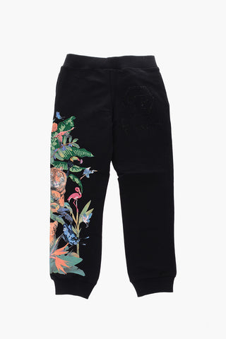 side printed JUNGLE jogger pants