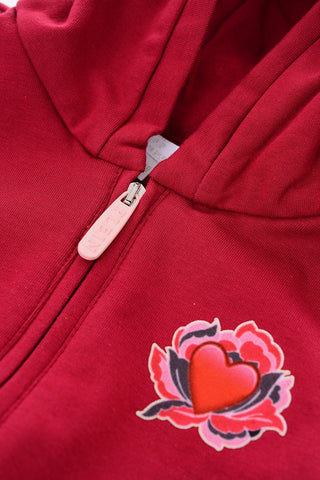 set felpa con cappuccio e pantaloni jogger
