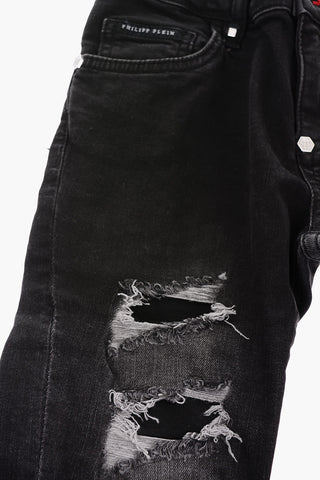 EST.1978 stretch denim distressed jeans