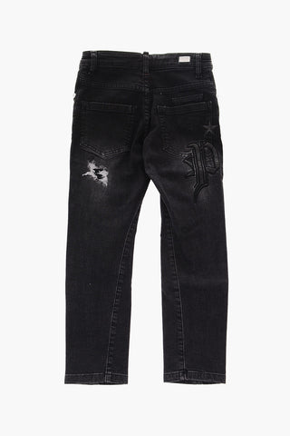 EST.1978 stretch denim distressed jeans